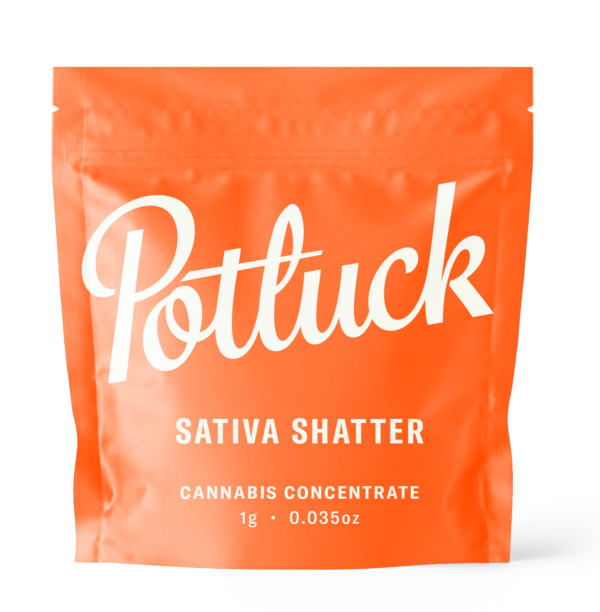 Potluck - Sativa Shatter - cannabis Concentrate | CannaCured Canada