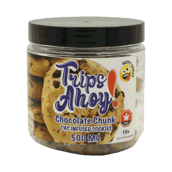 Trips Ahoy – Chocolate Chunk THC Infused Cookies – 500mg | CannaCured Canada