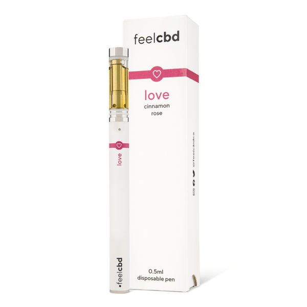 FeelCBD – Love – Dispsable CBD Vape Pen 0.5ml | CannaCured Canada