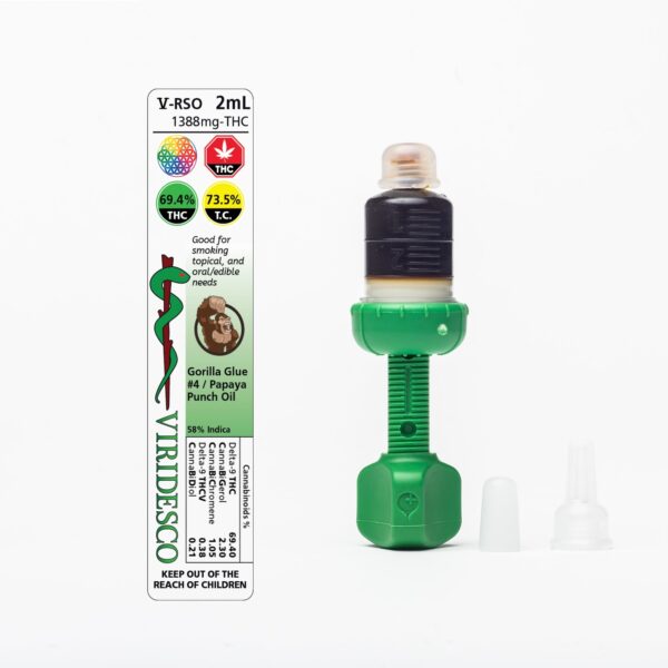 Viridesco – THC / RSO – Gorilla Punch – 2ml | CannaCured Canada
