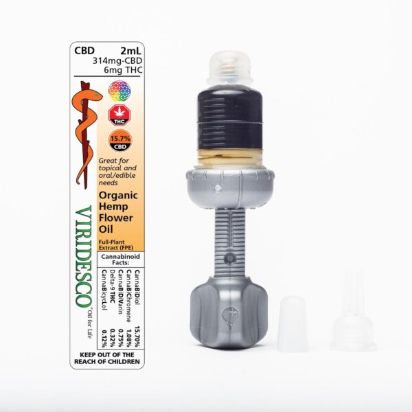 Viridesco – Organic Hemp Flower Oil – 2ml CBD | CannaCured Canada