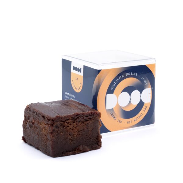 Dose Edibles – Chocolate Fudge – 200mg THC | CannaCured Canada