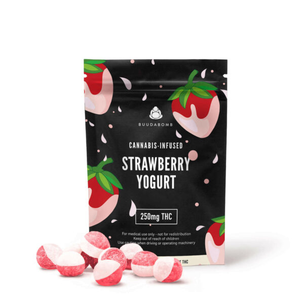 Buudabomb – Strawberry Yogurt Explosion – 250mg THC | CannaCured Canada