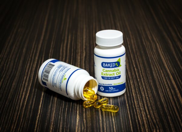 Baked Edibles – CBD Extract In MCT Oil Capsules 10mg or 20mg | CannaCured Canada