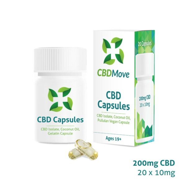 CBD Move – CBD Capsules – 200mg CBD | CannaCured Canada