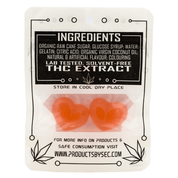 SEC – Hearts- 50mg THC | CannaCured Canada