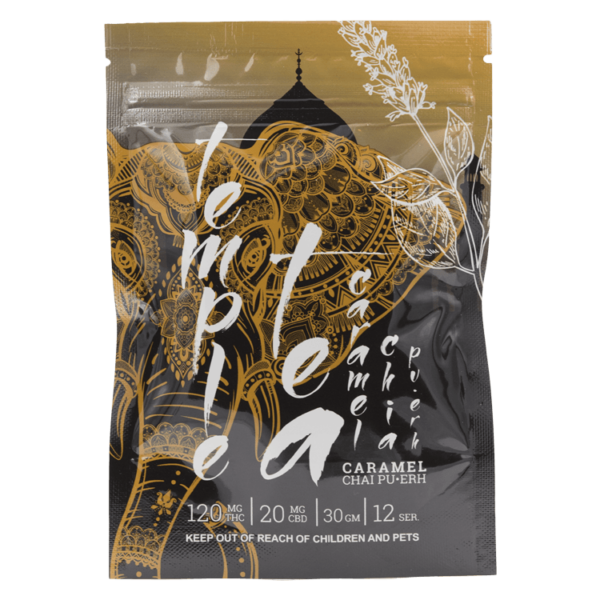 Temple Tea – Caramel Chai Pu-Erh 120mg THC | CannaCured Canada