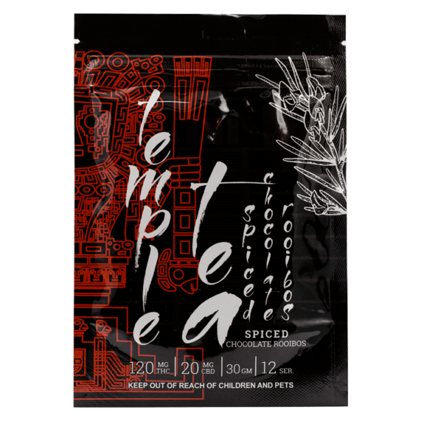 Temple Tea – Spiced Chocolate Rooibos – 120mg THC | CannaCured Canada