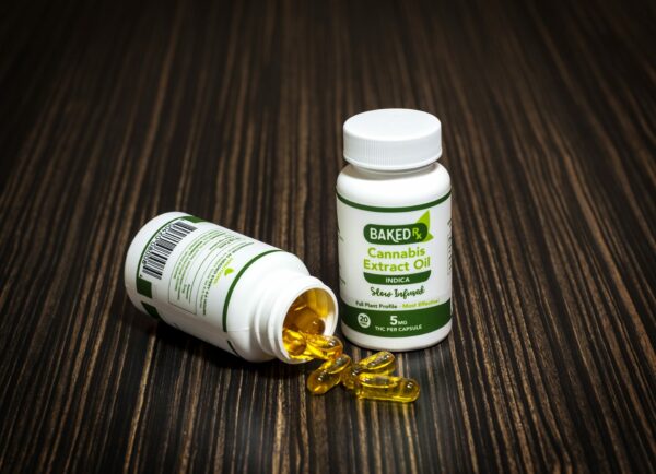 Baked Edibles -Indica Cannoil Capsules 5mg | CannaCured Canada