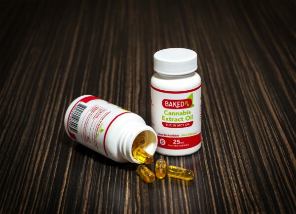 Baked Edibles – THC Extract Capsules 25mg | CannaCured Canada