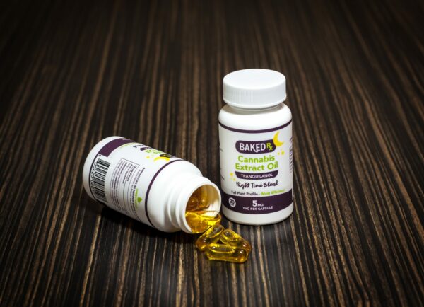 Baked Edibles – Tranquilanol (Sedative) Capsules 5mg | CannaCured Canada