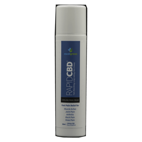 Medigreen Rapid CBD – Cooling Pain Cream | CannaCured Canada