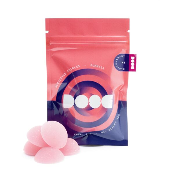 Dose Edibles Gummies – Blackcurrant | CannaCured Canada