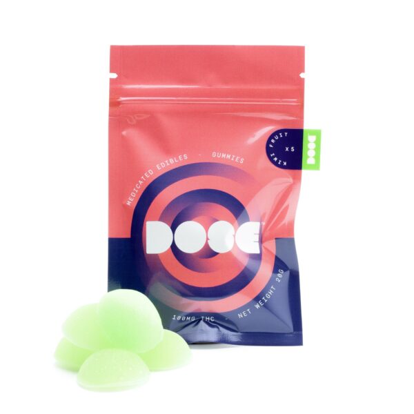 Dose Edibles Gummies – Kiwi Fruit | CannaCured Canada