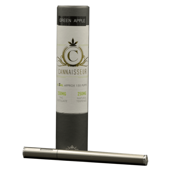 Cannaisseur – Disposable THC Distillate Pen – Green Apple 0.5ml | CannaCured Canada
