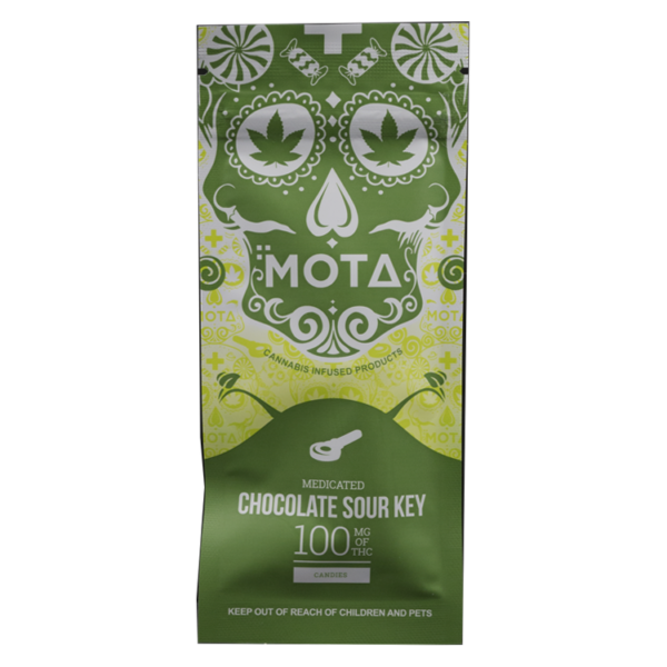 MOTA Edibles – Chocolate Sour Key – 100mg THC | CannaCured Canada