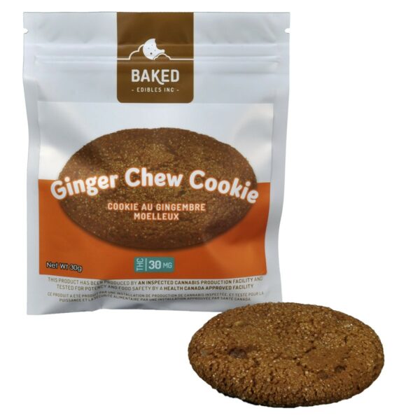 Baked Edibles – Cookie – Ginger Chew 30mg THC | CannaCured Canada