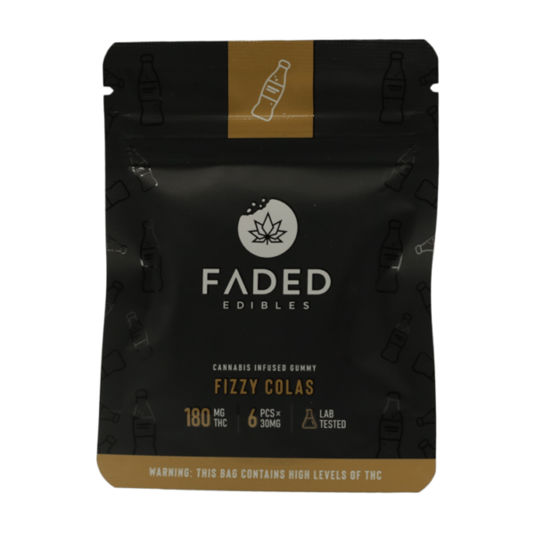 Faded Edibles – Fizzy Colas – 180mg | CannaCured Canada