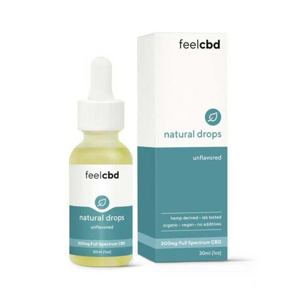 FeelCBD – Natural Drops – CBD Tincture 300mg | CannaCured Canada