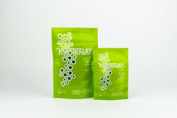 Kootenay Labs – Indica Gummies – Key Lime – 250mg THC | CannaCured Canada
