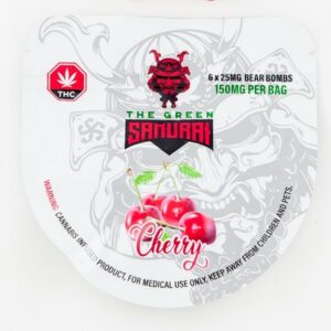 The Green Samurai – Cherry Gummies – 150mg | CannaCured Canada