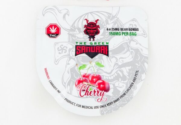 The Green Samurai – Cherry Gummies – 150mg | CannaCured Canada