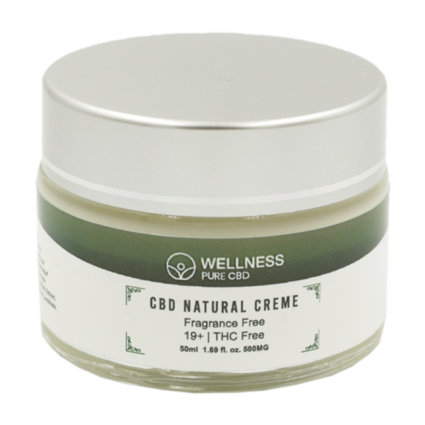 Wellness Pure CBD – Natural Creme – 500mg | CannaCured Canada