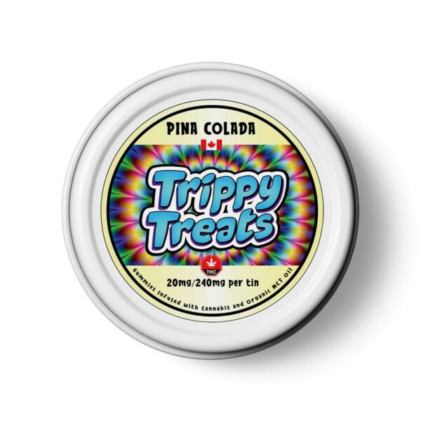 Trippy Treats – Hawaiian Fruit Punch Gummies – 400mg THC | CannaCured Canada