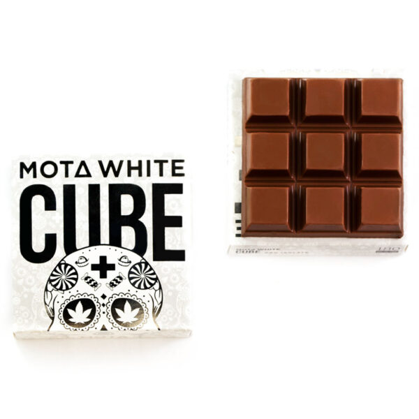 MOTA White Cube – 180mg CBD Milk Chocolate Cube | CannaCured Canada