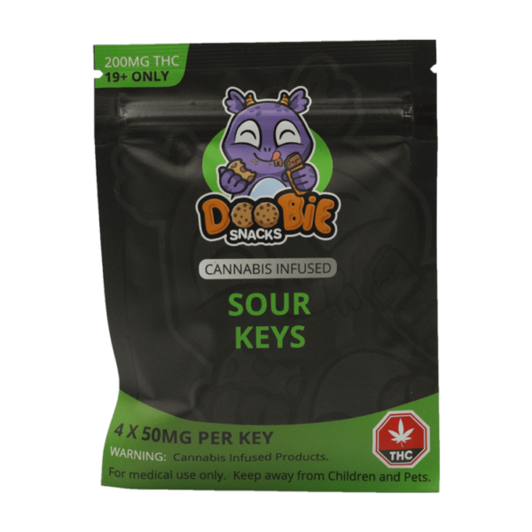 Doobie Snacks – CBD Sour Gummy Bears – 150mg CBD | CannaCured Canada