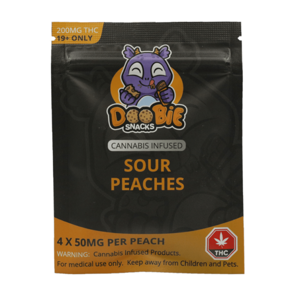 Doobie Snacks – CBD Sour Gummy Bears – 150mg CBD | CannaCured Canada