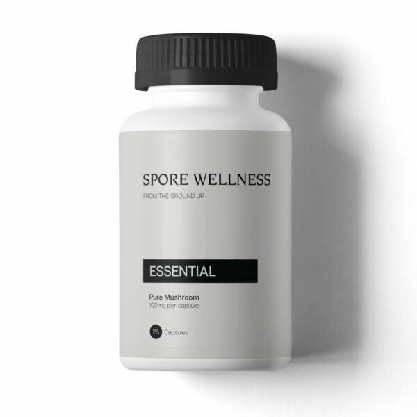 Spore Wellness – Microdose Capsules – Essential – 25 Capsules (100mg per cap) | CannaCured Canada