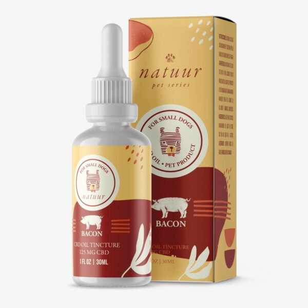 Natuur – Pet Series – CBD Oil For Small Dogs – Bacon Flavour – 125mg | CannaCured Canada