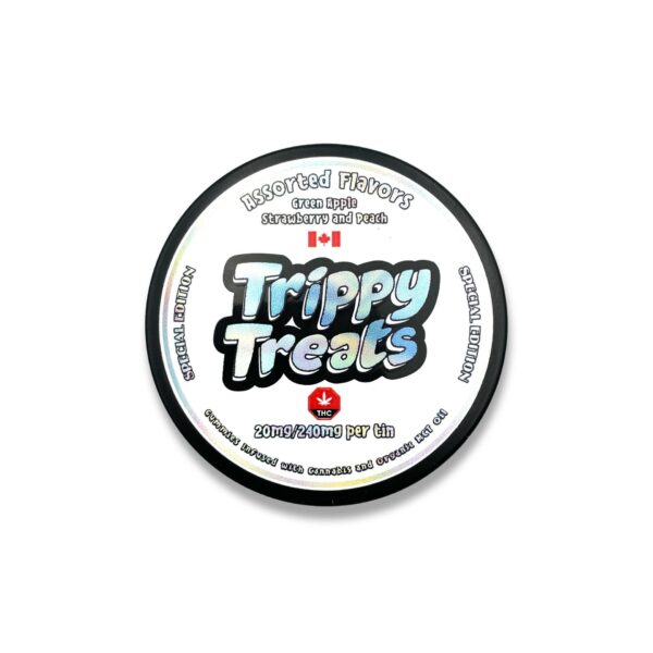 Trippy Treats – Assorted Flavour Gummies – 400mg THC | CannaCured Canada