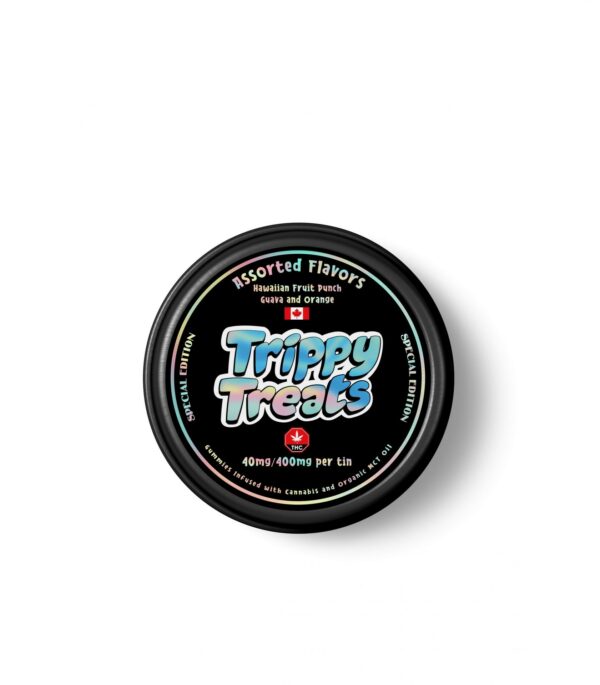 Trippy Treats – Assorted Flavour Gummies – 400mg THC | CannaCured Canada