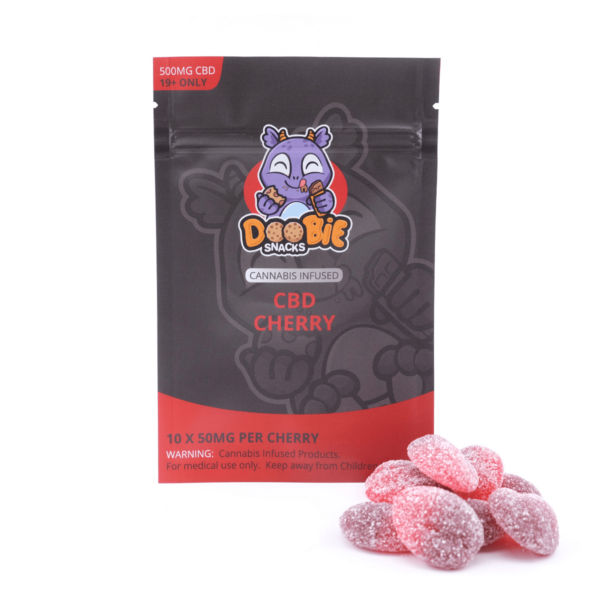 Doobie Snacks – CBD Cherry Gummies – 500mg CBD | CannaCured Canada