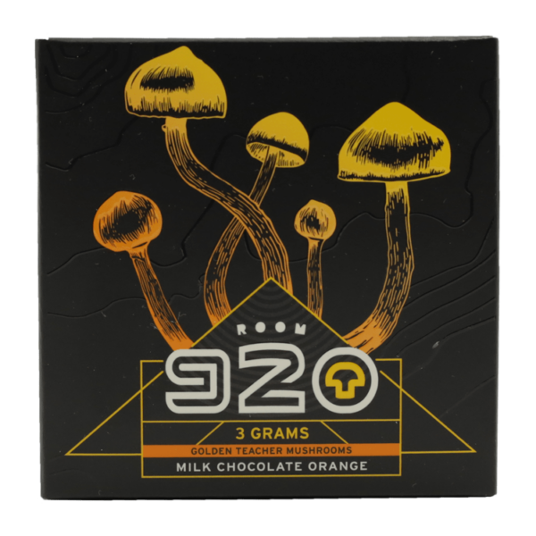 Room 920 – Mushroom Chocolate Bar – Milk Chocolate Orange – 3 grams | CannaCured Canada