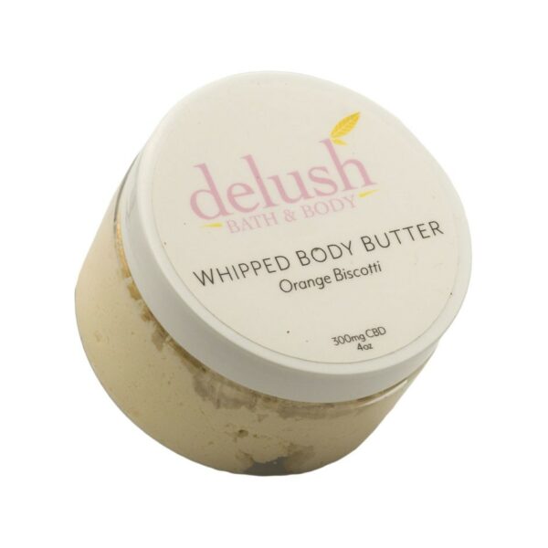 Delush Bath and Body – Whipped Body Butter – Orange Dreamsicle 300mg CBD | CannaCured Canada