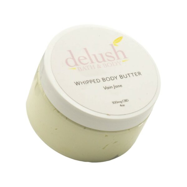 Delush Bath and Body – Whipped Body Butter – Vain Jane 300mg CBD | CannaCured Canada