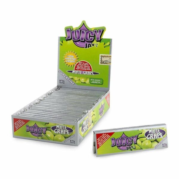 Juicy Jay’s – Hemp Papers (1.25 inch) – White Grape | CannaCured Canada