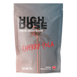 High Dose – cannabis Infused Gummies – Cherry Cola – 500mg/1500mg | CannaCured Canada