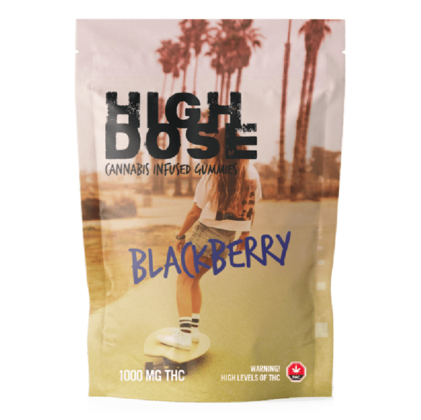 High Dose – cannabis Infused Gummies – Blackberry – 1000mg/1500mg | CannaCured Canada