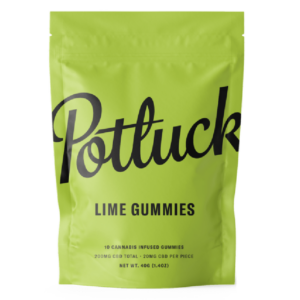 Potluck Extracts – Lime Gummies (CBD) – 200mg | CannaCured Canada