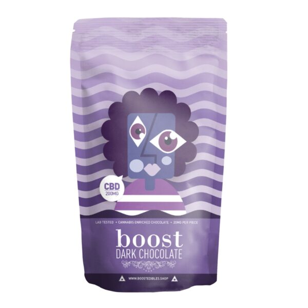 Boost – THC Dark Chocolate Bars – 200mg | CannaCured Canada