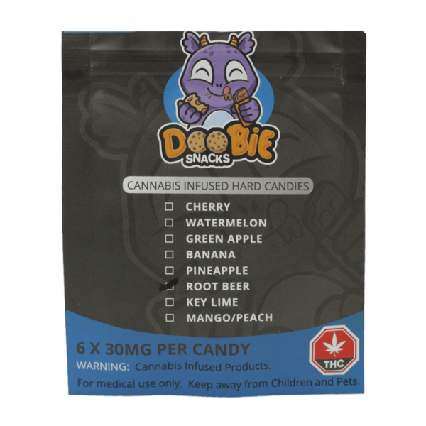 Doobie Snacks – Hard Candies – 180mg THC | CannaCured Canada