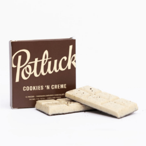 Potluck – Infused Chocolate – Cookies & Cream – 300mg THC | CannaCured Canada