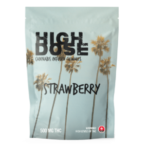 High Dose – cannabis Infused Gummies – Strawberry – 500mg/1000mg | CannaCured Canada