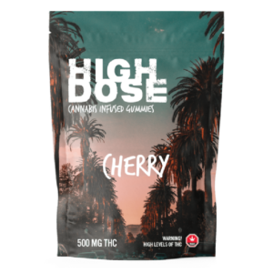 High Dose – cannabis Infused Gummies – Cherry – 500mg/1000mg | CannaCured Canada