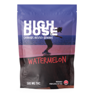 High Dose – cannabis Infused Gummies – Watermelon – 500mg/1000mg | CannaCured Canada