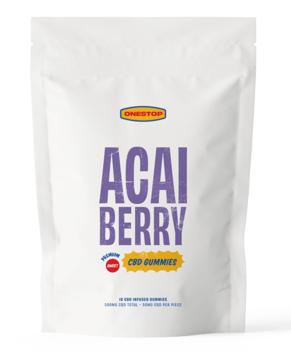 OneStop – Açai Berry CBD Gummies 500mg | CannaCured Canada